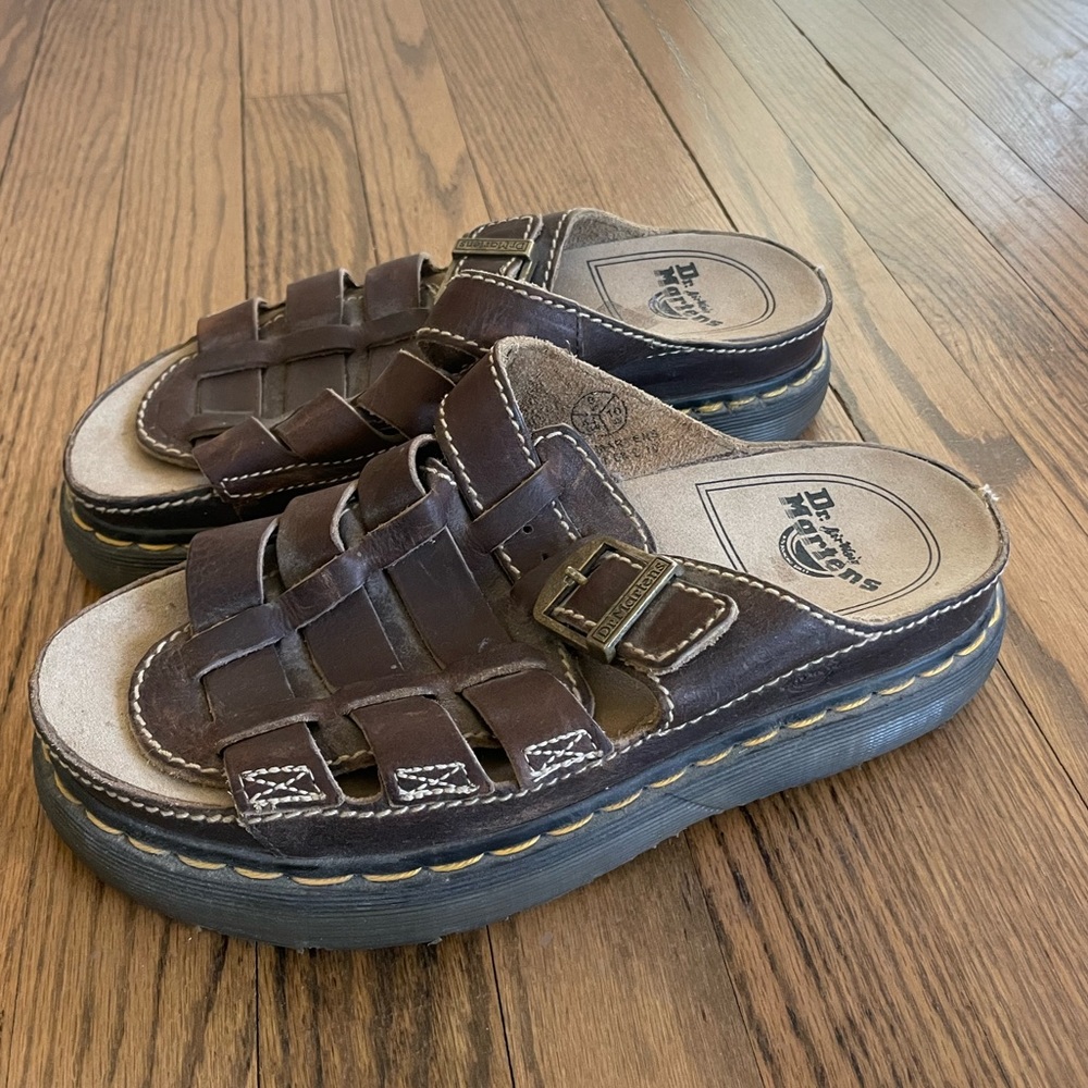 Doc marten platform sandals